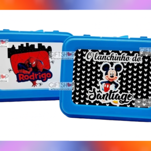Lancheira Escolar ” Homem-Aranha / Mickey”
