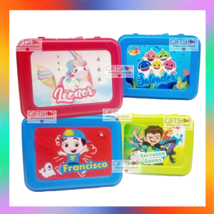 Lancheira Escolar “Unicórnio / Baby Shark / Ben 10 / Luccas Neto”