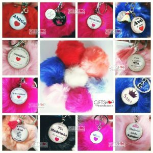 Porta Chaves Pompom “Madrinha”