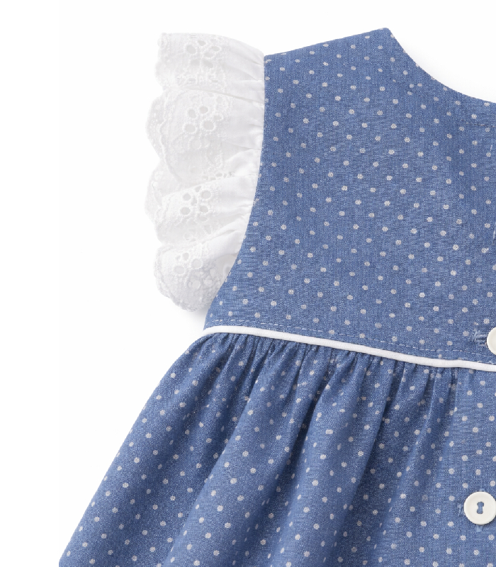 Vestido Azul Renda - Image 4